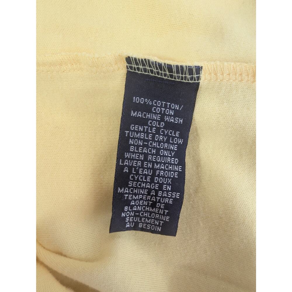 RALPH LAUREN SPORT! LEMON YELLOW CLASSIC SLEEVELESS 3 BUTTON LOGO TOP, SHIRT! S - Picture 10 of 11